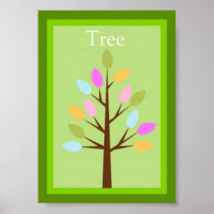 5X7 Tree Forest Friends Wall Art