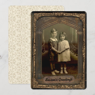 5x7 Vintage Photo Faux Frame Personalised Greeting Invitation