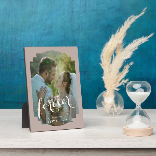 5x7 Wedding Memory Plaque with Easel Stand (Side)