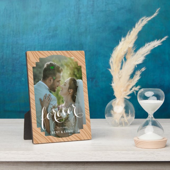 5x7 Wedding Memory Plaque with Easel Stand (Side)