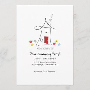 5x7 Whimsical Housewarming Party Invitation