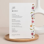 5x7" Wildflower Wedding Table Menu Cards Flat Menu<br><div class="desc">5x7" Wildflower Wedding Table Menu Cards Flat Menu,  Elegant 5x7" Wedding Table Menu Cards Flat Menu Elegant Calligraphy Eat and Drink Wedding Menus | Simple Calligraphy Rustic Wedding Menus Wedding Menus,  Rustic Wedding Menu,  Floral Wedidng Menu,  Wedding Table Menu</div>