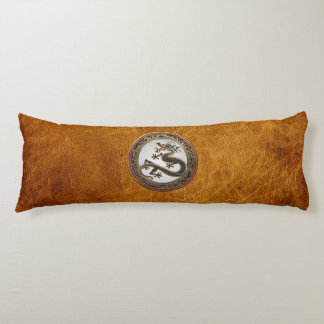 [600] Black and Gold Sacred Eastern Dragon Body Cushion