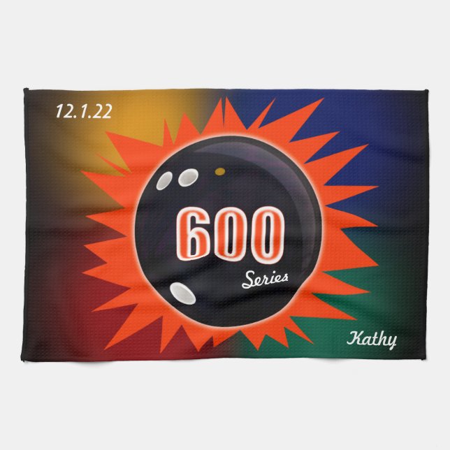 600 Bowling Series with colours, Towel (Horizontal)