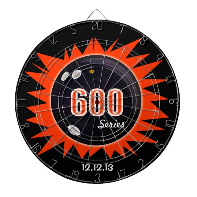 600 Bowling Series, with date Dartboard (Front)