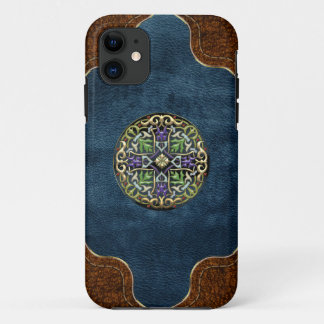 [600] Celtic Cross [Gold with Black Enamel] iPhone 11 Case