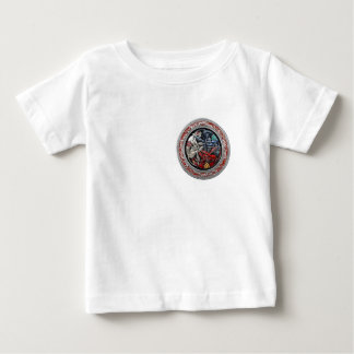 [600] Celtic Treasures - Three Dogs on Silver Baby T-Shirt