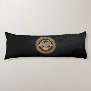 [600] Gold Roman Imperial Eagle on Gold Medallion Body Cushion