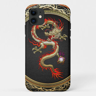 [600] Golden Chinese Dragon Fucanglong iPhone 11 Case