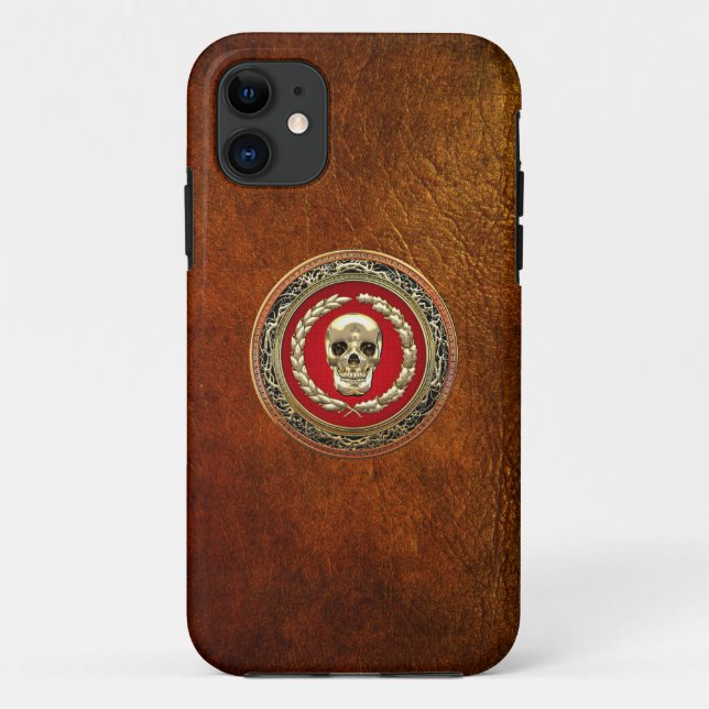 [600] Golden Skull Case-Mate iPhone Case (Back)
