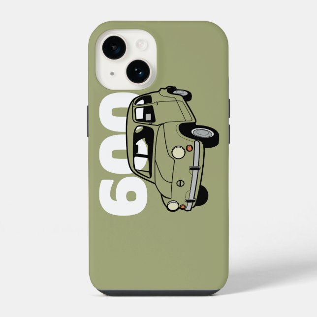 600 green v2 iPhone case (Back)