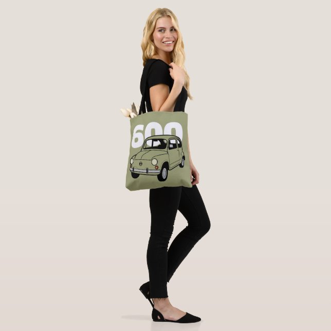 600 green v2 tote bag (On Model)