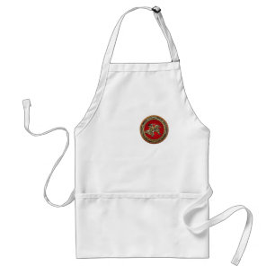 [600] Hokusai - Shoki Riding Shishi Lion Standard Apron