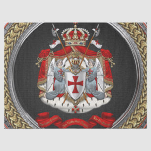 [600] Knights Templar Coat of Arms Tissue Paper