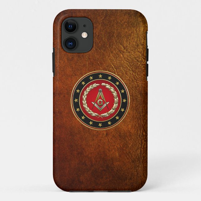 [600] Masonic Square and Compasses [3rd Degree] Case-Mate iPhone Case (Back)