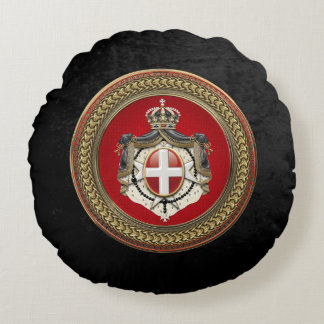 [600] Order of Malta - SMOM Coat of Arms Round Cushion