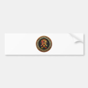[600] Red and Yellow Dragons Bumper Sticker