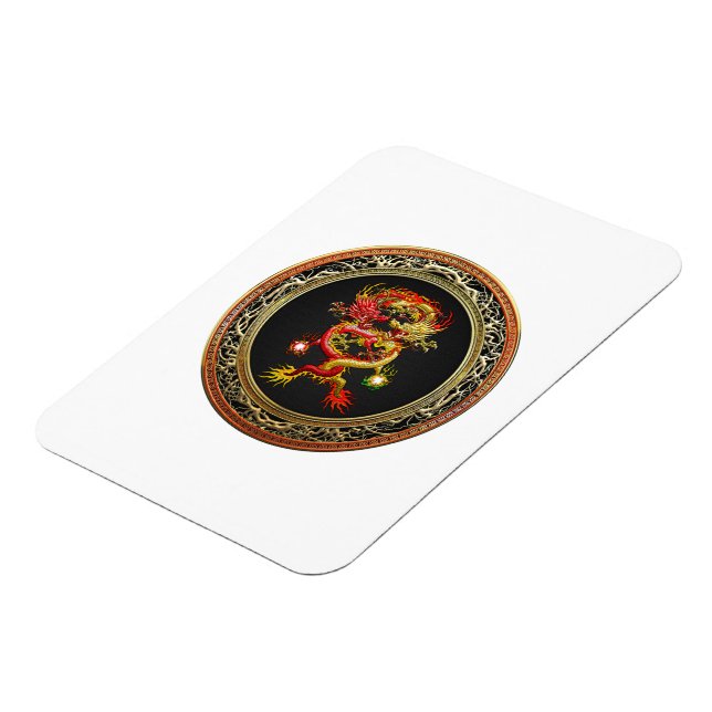 [600] Red and Yellow Dragons Magnet (Left Side)