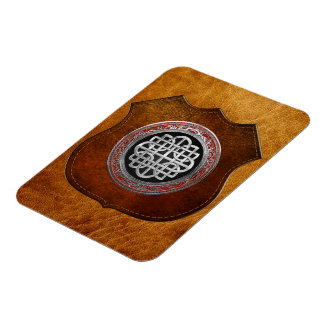 [600] Sacred Celtic Silver Knot Cross Magnet