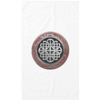 [600] Sacred Celtic Silver Knot Cross Tablecloth