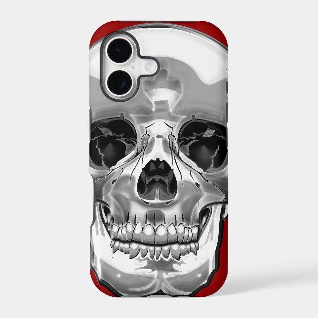 [600] Silver Human Skull (Back)