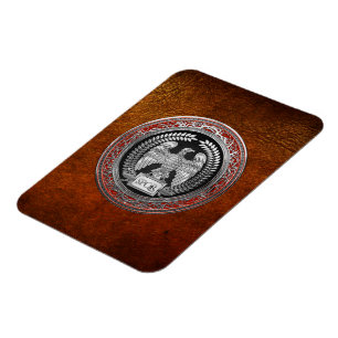 [600] Silver Roman Imperial Eagle Magnet