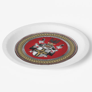 [600] Teutonic Order Coat of Arms Paper Plate