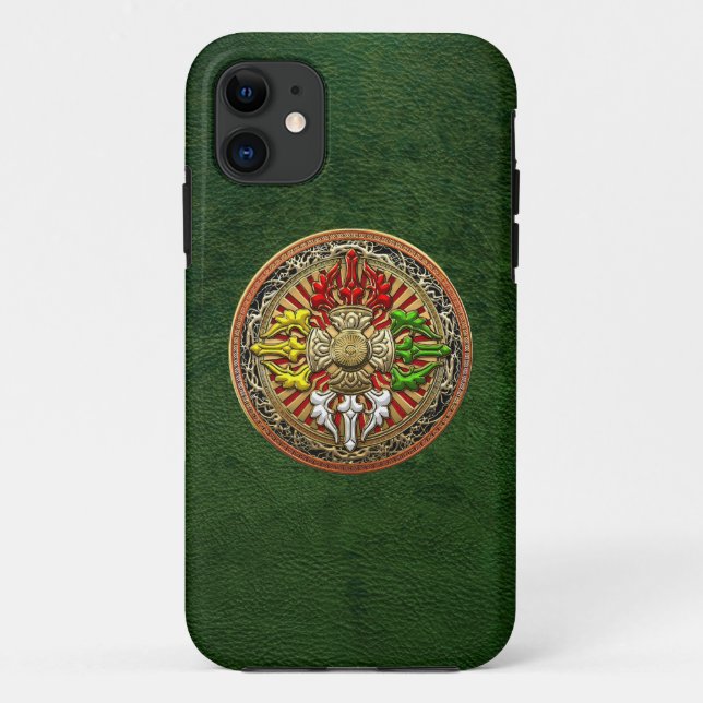 [600] Tibetan Double Dorje Mandala Case-Mate iPhone Case (Back)