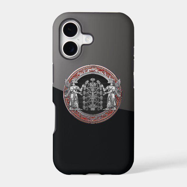 [600] Two Silver Ninurtas with Tree of Life (Back)