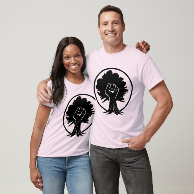 600BlackFist-Tree T-Shirt (Unisex)