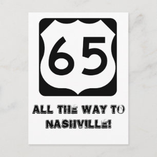 600px-US_65.svg, All the way to Nashville! Postcard