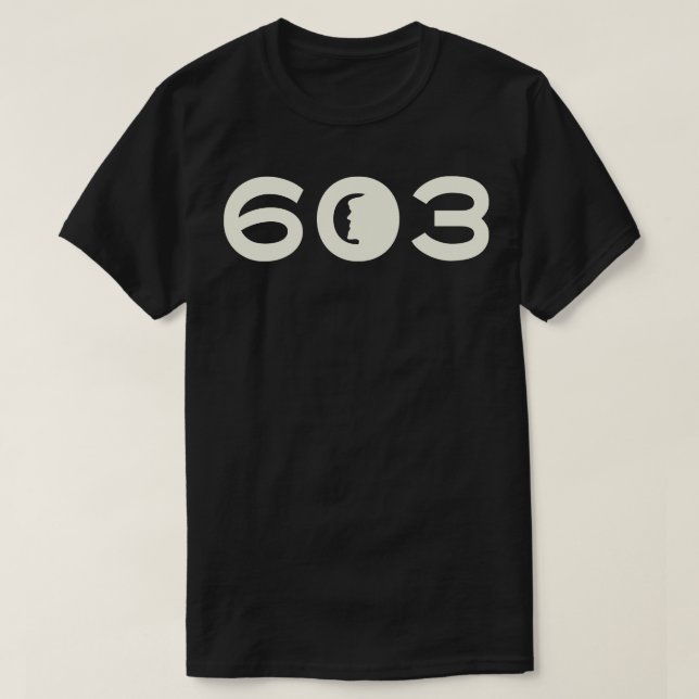 603 Old Man of the Mountain Rounded Tan T-Shirt (Design Front)