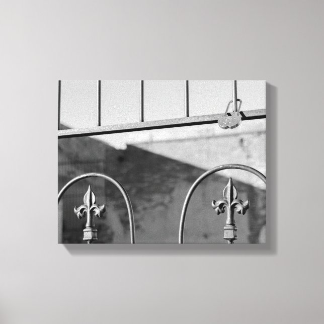 6067-Locks on Fence Canvas Print (Front)