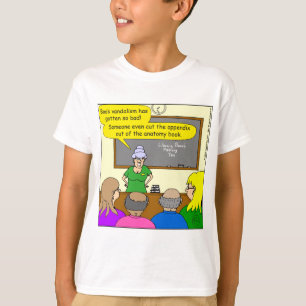 609 anatomy book appendix cartoon T-Shirt