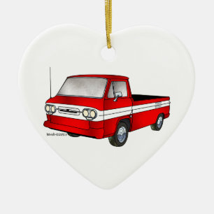 60-61 Corvair Rampside Pickup Ceramic Tree Decoration