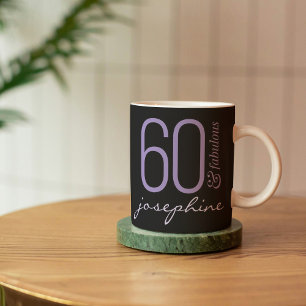 60 and Fabulous 60th Birthday Gift Coffee Mug