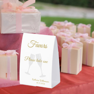 60 and Fabulous Birthday Favor Sign White Gold 