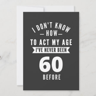 60 and Fabulous / Happy 60th Birthday Invitation