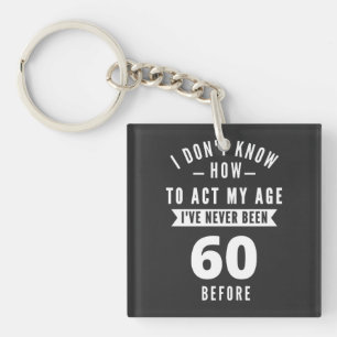 60 and Fabulous / Happy 60th Birthday Key Ring