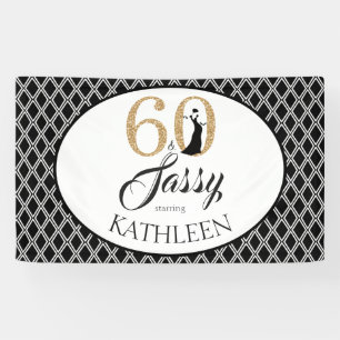 60 and Sassy Custom 60th Birthday Banner