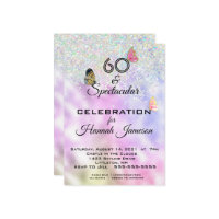 60 and Spectacular Glittery Butterflies Party