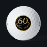 60 And Still Swingin' Golf Balls<br><div class="desc">60th birthday commemorative golf balls.</div>