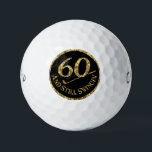 60 And Still Swingin' Golf Balls<br><div class="desc">60th birthday commemorative golf balls.</div>