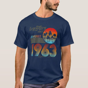 60. Birthday 60 Legendary Since January 1963 T-Shirt
