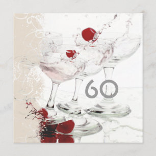 60 Birthday celebration party major CUSTOMIZE Invitation