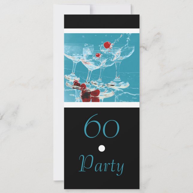 60 Birthday celebration party major CUSTOMIZE Invitation (Front)