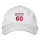 60 Birthday Custom Name Red Embroidery V13