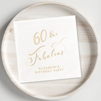 60 Fabulous 60th Birthday Party Gold