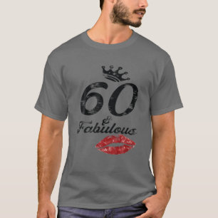 60 Fabulous Party Crew Drinking Beer Gifts 60Th Ye T-Shirt