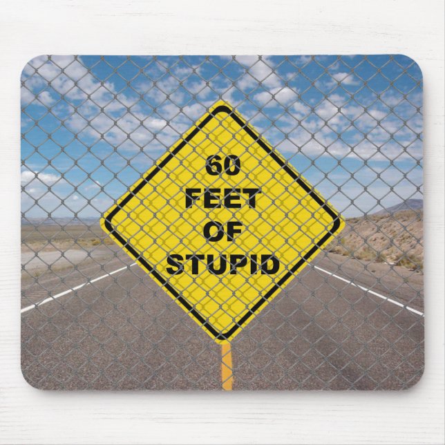 60 Feet of Stupid mouse pad (Front)